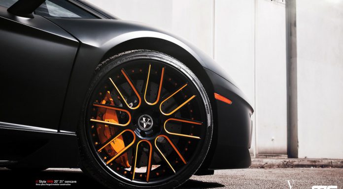 Matte Black Lamborghini Aventador on Vellano VKK Concave Wheels