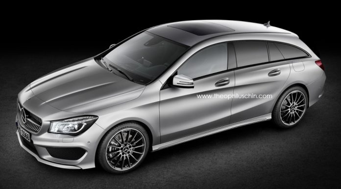 Render: Mercedes-Benz CLA Shooting Brake by Theophilus Chin