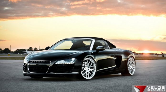 Black Audi R8 V8 Spyder by Velos Designwerks