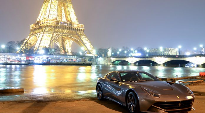 Ferrari F12 Berlinetta at the Eifel Tower