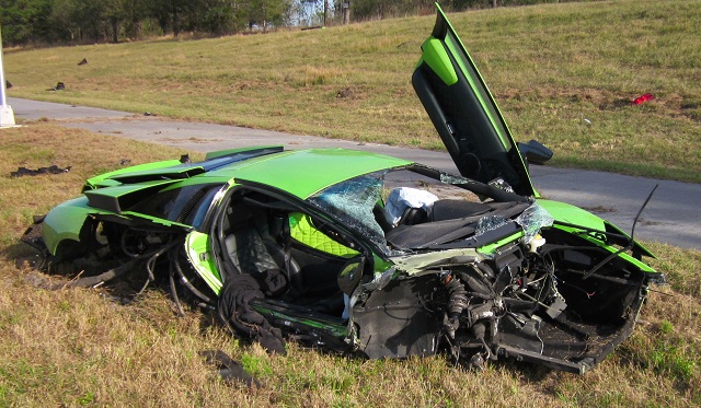 Lamborghini Murcielago LP640 Crash