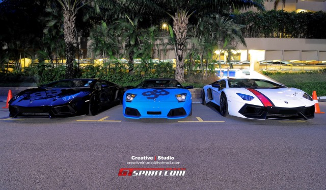 Chinese New Year’s Eve Lamborghini Gathering in Singapore 