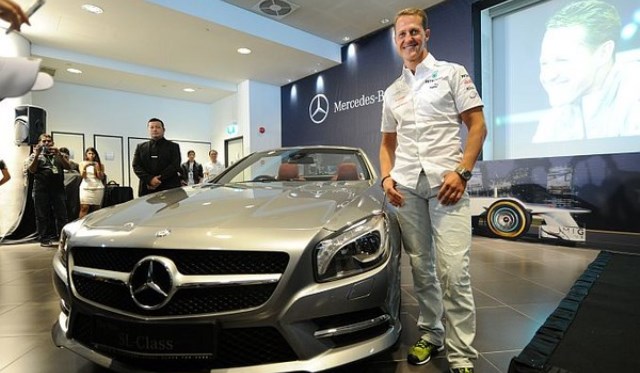 Michael Schumacher and the SL63 AMG