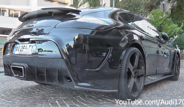 Video: Black Mansory Porsche Panamera Spotted in Monaco