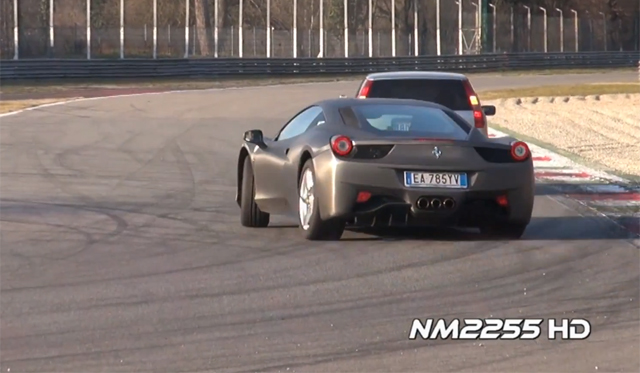 Video: Ferrari 458 Italia Powersliding at Monza