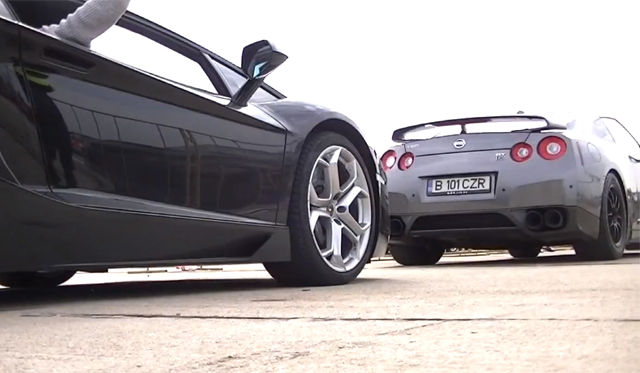 Video: Lamborghini Aventador vs 700hp Nissan GT-R Makes for the Perfect Race