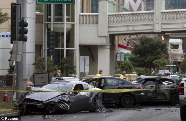 Shooting and Crash on Las Vegas Strip Leaves Three Dead