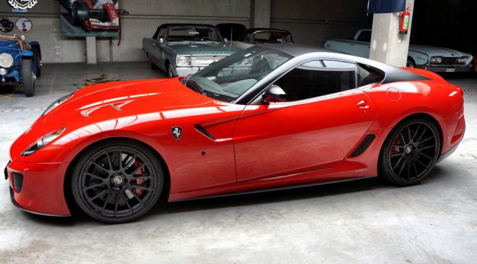 Rare Ferrari 599 GTO on DPE CST7 Wheels