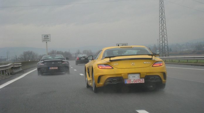 Two Mercedes-Benz SLS AMG Black Series' Spotted in France