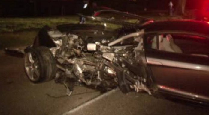 Man Crashes Audi R8 Into Tree in Houston