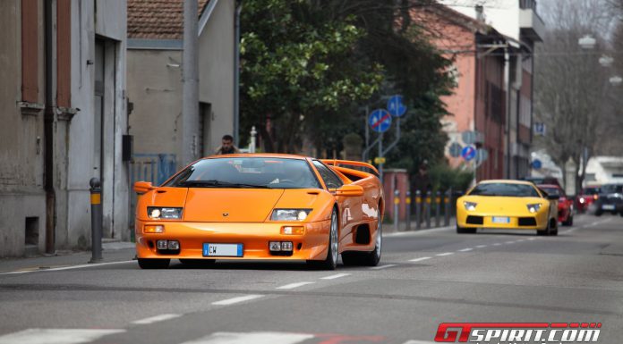 Motori and Sapori Supercars Gathering in Castelfranco Emilia Italy