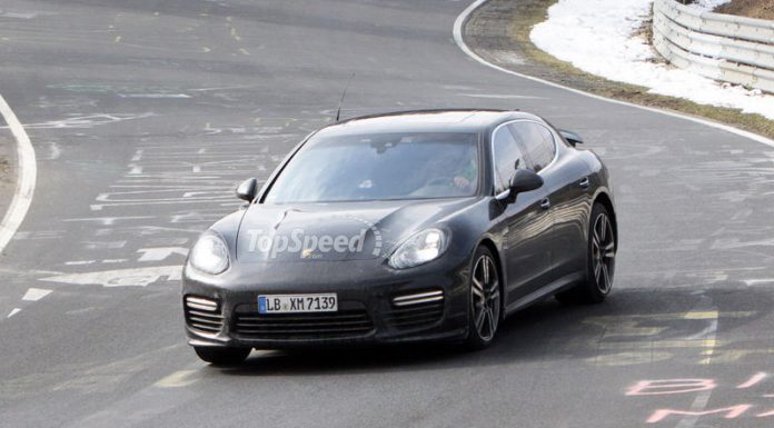 Spyshots: Facelifted Porsche Panamera at the Nurburgring