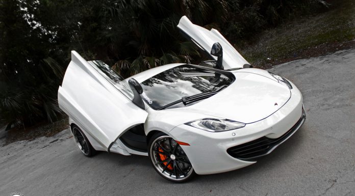 White McLaren MP4-12C on ADV.1 Wheels