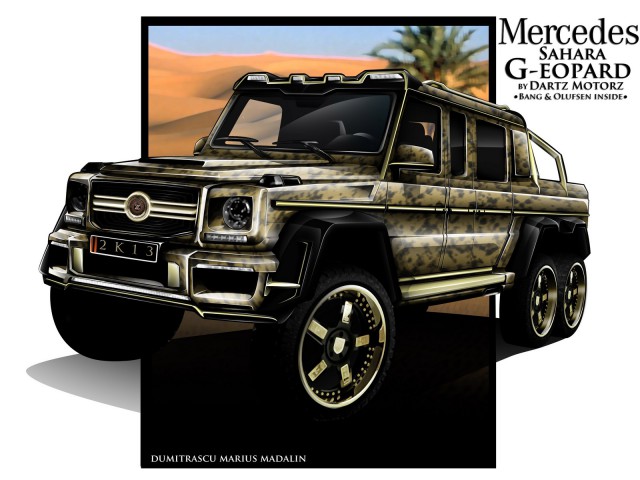 6x6 Mercedes Benz G63 AMG Sahara G-eopard by Dartz Motors