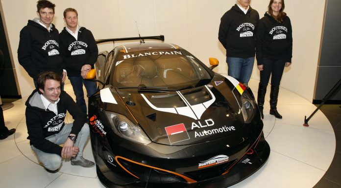 Ginion Boutsen Racing  Set for 2013 Blancpain Endurance Series with Two McLaren 12C GTs
