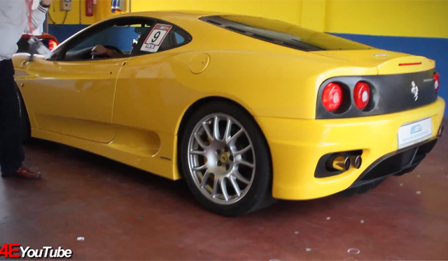 Video: Loud Ferrari 360 Challenge Stradale on Track