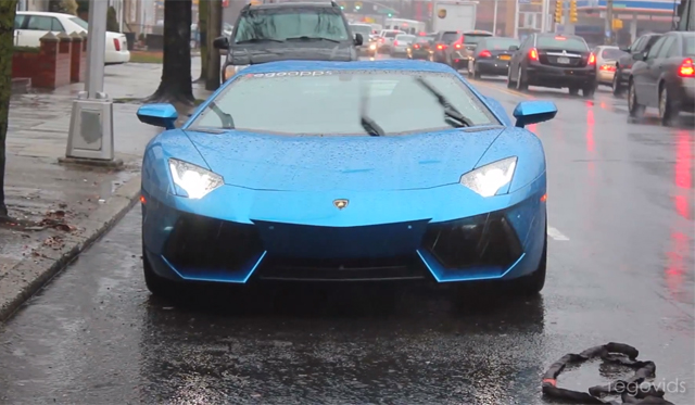 Video: Underprivileged Child Gets Ride Home From School in Blue Lamborghini Aventador