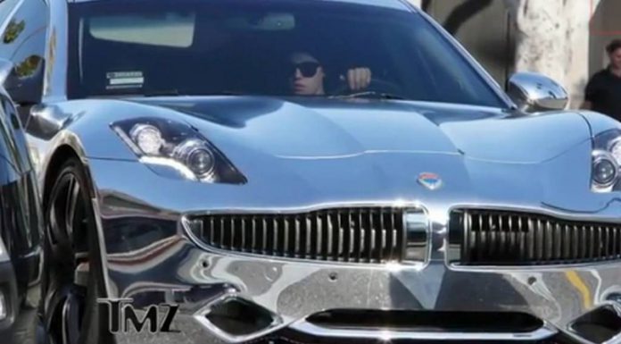 Little Twist Crashes Justin Bieber's Chrome Fisker Karma