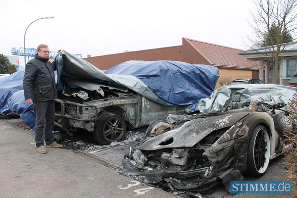 Lamborghini Gallardo Burnt in German Supercar Dealership Fire