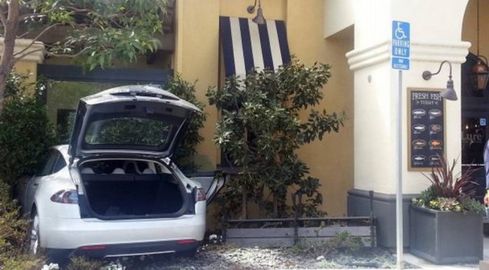 Car Crash: 71-Year-Old Crashes Tesla Model S Into Restaurant
