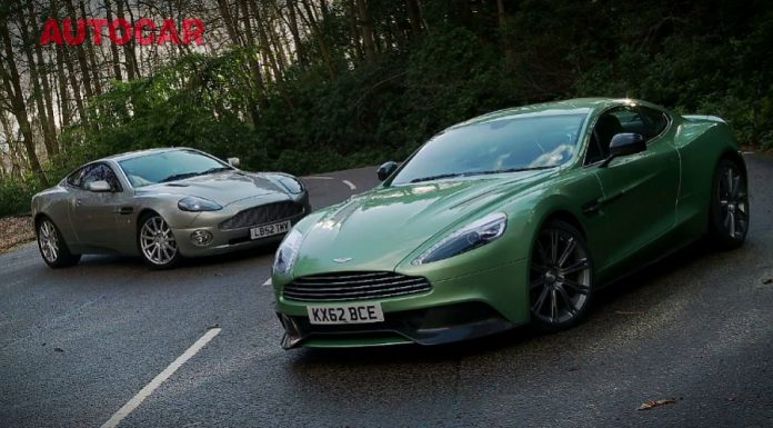 Video: 2013 Aston Martin Vanquish Meets Original in Autocar Test