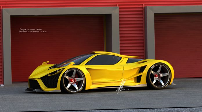 Thebian Concepts Render of Scorpion Supercar