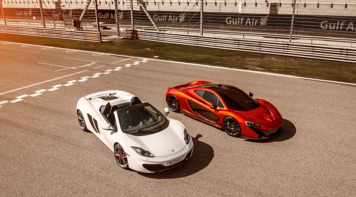 McLaren P1 and 12C Spider at Bahrain Circuit