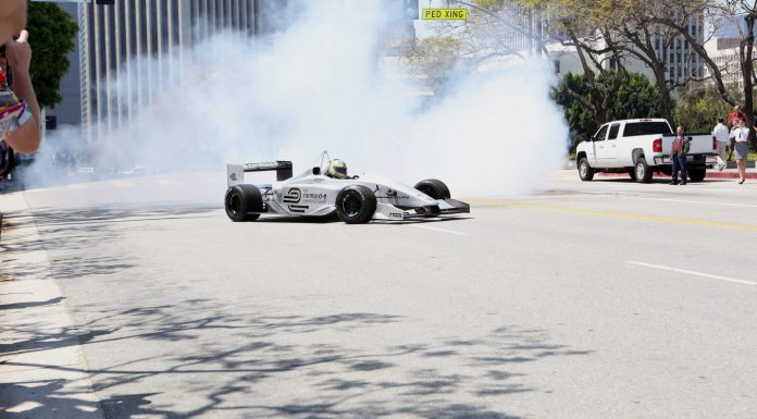 FIA Formula E Race Car in action