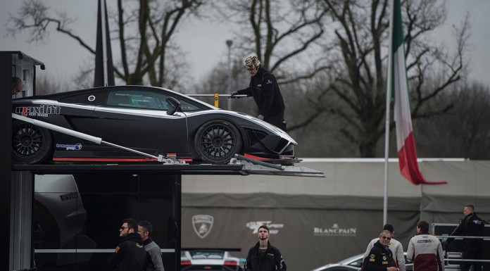 Lamborghini Blancpain Super Trofeo Gets Arrives at Monza Circuit