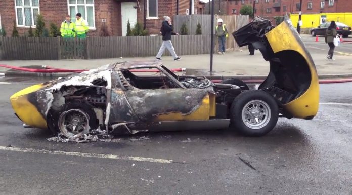 Lamborghini Miura SV Burns to the Ground in Central London