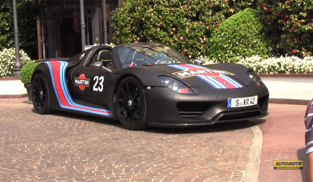 Video: Black Porsche 918 Spyder Spotted in Milan