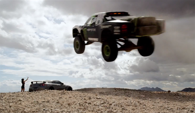 Video: Monster Energy Drives Nissan GT-R and 850hp Truck