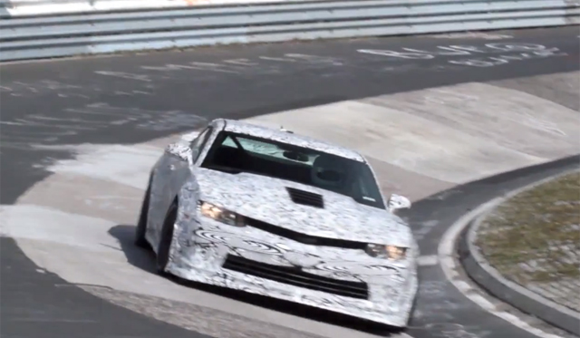 Video: 2014 Chevrolet Camaro Z/28 Filmed Testing at Nordschleife