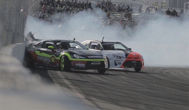 Video: Ryan Tuerck Crashes Scion FRS Formula Drift Long Beach