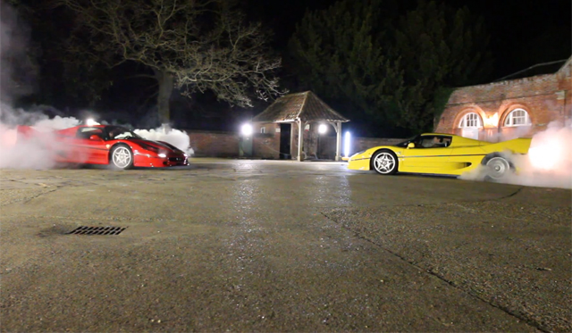 Video: Two Ferrari F50's Showdown WRC Style