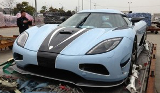 Unique Matte Blue Koenigsegg Agera R Arrives in China