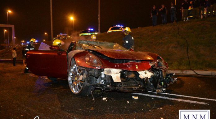 Car Crash: Ferrari 612 Scaglietti Ignites in Cape Town