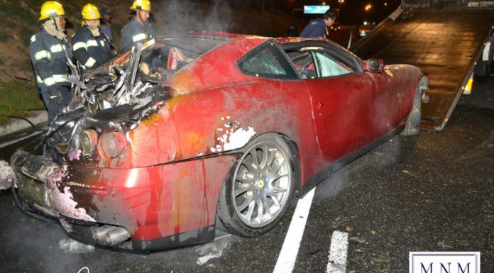 Car Crash: Ferrari 612 Scaglietti Ignites in Cape Town
