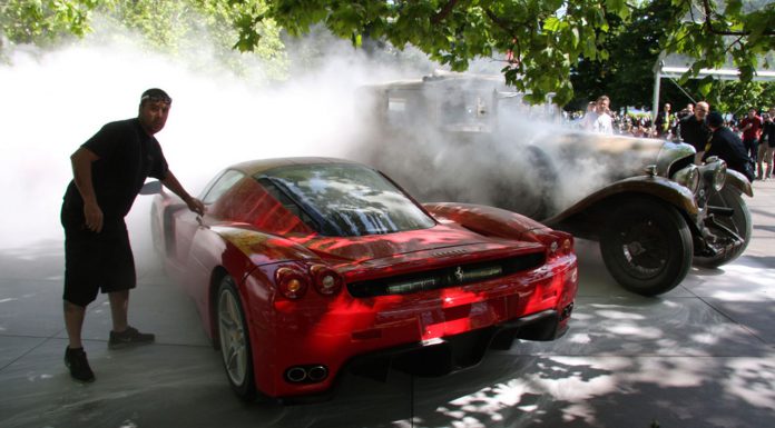 Ferrari Enzo Almost Burns Alongside 1929 Bentley