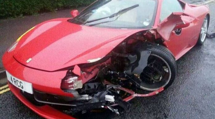 Car Crash: Car Detailer Destroys Ferrari 458 Italia