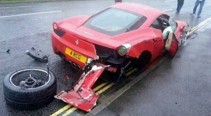 Car Crash: Car Detailer Destroys Ferrari 458 Italia
