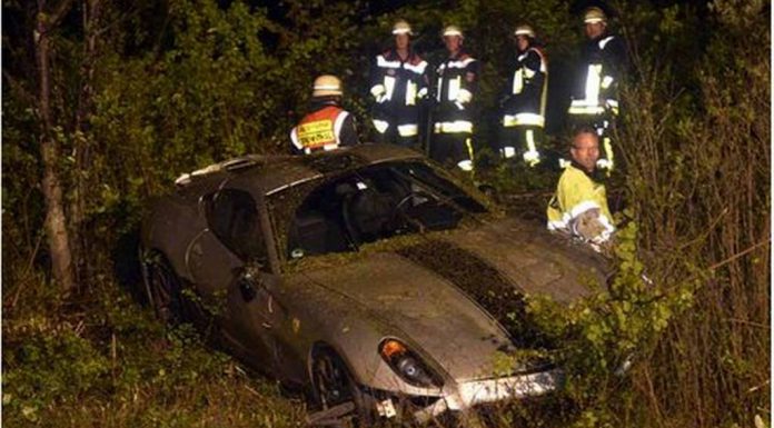 Car Crash: Ferrari 599 GTO Destroyed in Munich