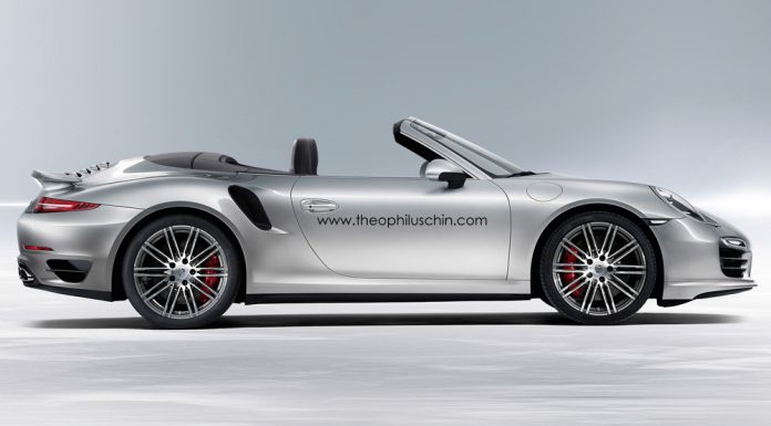 Render: 2014 Porsche 911 Turbo Cabriolet by Theophilus Chin