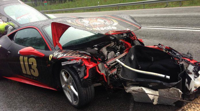 Ferrari 458 Italia Crashes on Gumball 3000