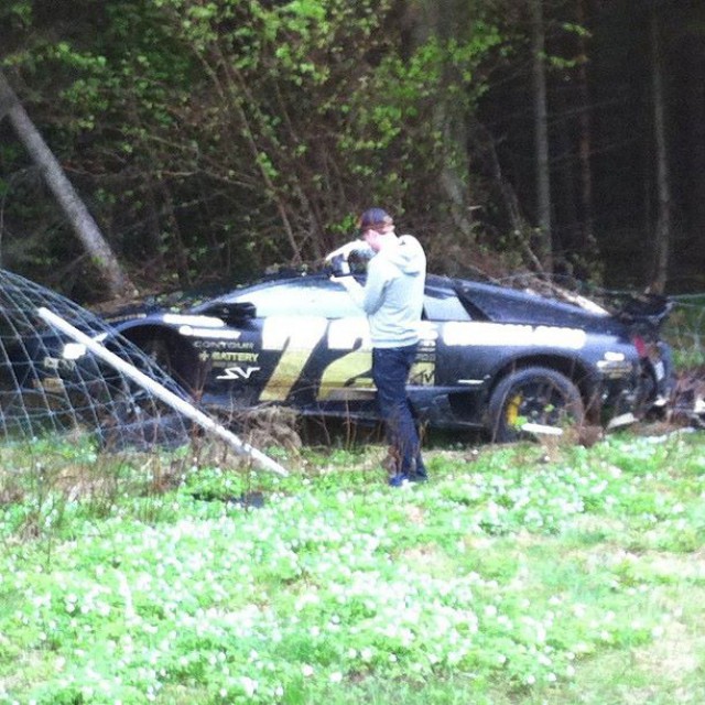 Lamborghini Murcielago LP670-4 SV Crashes at Gumball 3000