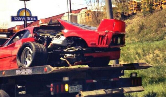 Ferrari F40 Wreck
