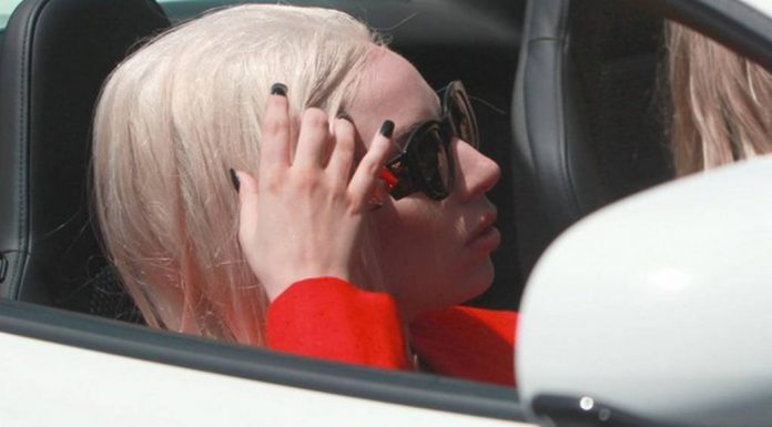 Lady Gaga Spotted in White McLaren 12C Spyder