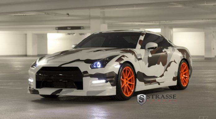 Army Camouflaged Nissan GT-R by Strasse Forged