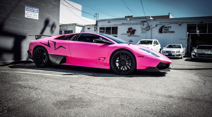 Pink Lamborghini Murcielago SV 