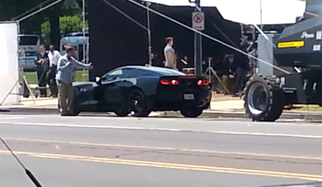Video: 2014 Chevrolet Corvette Stingray Filmed on set at new Captain America Film